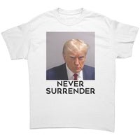 New Trump Mug Shot Fulton County GA Never Surrender Coffee T-Shirt