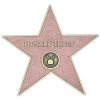 Donald Trump Hollywood Star Sticker (6×6)