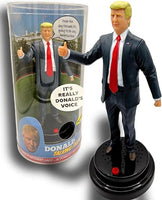 Donald Trump Talking Doll with Flag -17 Different Audio Lines in Trump's Voice
