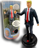 Donald Trump Talking Doll with Flag -17 Different Audio Lines in Trump's Voice