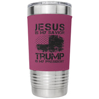 Jesus is My Savior Trump is My President Insulated Tumbler Mug