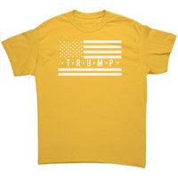 Trump Flag T-Shirt White Flag Dark Shirt