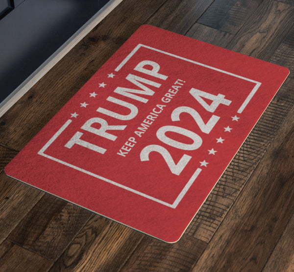 Red Trump 2024 Door Mat