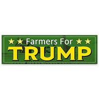 Farmers for Trump Vinyl Banner 10 Feet Wide by 3 Feet Tall