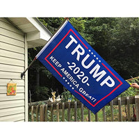 2 Flag Set - Donald Trump 2020 Flag and Thin Blue Line Flag  3x5 Ft