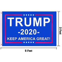 OuMuaMua Trump for President 2020 Flag - 4pcs Different Anti-Static and Anti-Fading Supporting Flag Combination for Trump