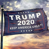 2 Flag Set - Donald Trump 2020 Flag and Thin Blue Line Flag  3x5 Ft