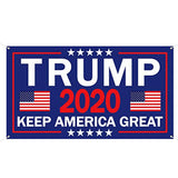 President 2020 Donald Trump Keep America Great Backdrop Banner Large, 71" x 40"