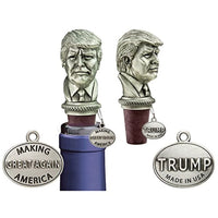 45th US President Donald Trump Solid Pewter Bottle Stopper