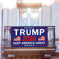 President 2020 Donald Trump Keep America Great Backdrop Banner Large, 71" x 40"
