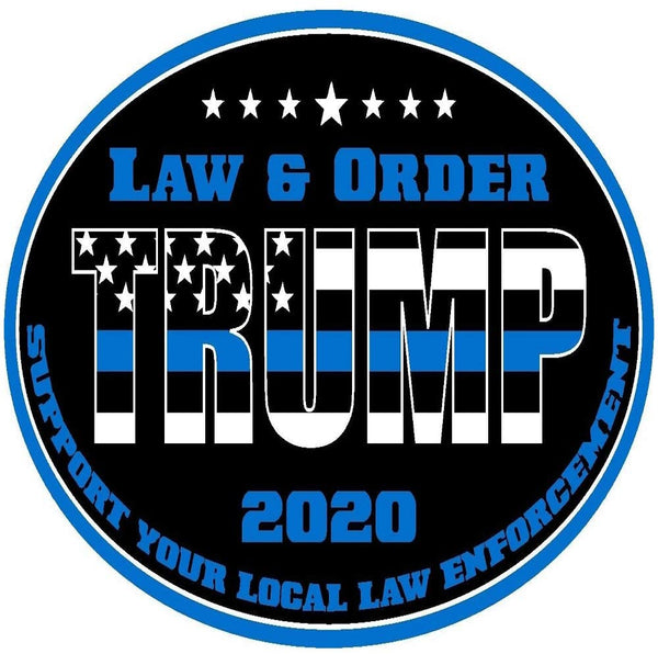 Trump Law and Order Sticker