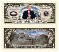 Highly Collectible Donald Trump 45th President Collectors 8 Bill Set: