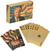 Donald Trump Deck 52 Playing Cards - Gold Plated Trump Playing Cards