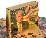Donald Trump Deck 52 Playing Cards - Gold Plated Trump Playing Cards