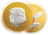 2 Pieces Trump Coins 2024 w Coin Case