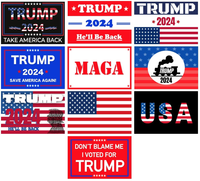 Trump 2024 Stickers - (10 Piece) Trump Sticker Pack - 4"X6" Patriotic stickers - Trump Decals For Laptops, Water Bottles, Bumpers, Windows, Etc. - 100% UV Resistant and 100% Water-Resistant For Indoor or Outdoor Placement - 10 Different Designs