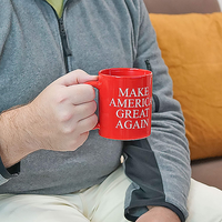 Fairly Odd Novelties’ Make America Great Again Donald Trump 2020 President Red Republican Conservative Coffee Mug Novelty