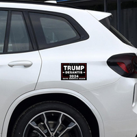 2 Pcs (Black) Trump Desantis 2024 Save America Again Reflective Bumper Stickers,Desantis for President in 2024 Sticker Decals for Trucks Window Laptop Toolbox Motorcycle Décor 6X4 Inch