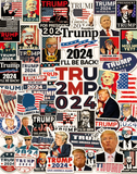 100 Pack Donald Trump 2024 Stickers 