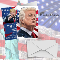 GTOTd Trump 2024 Cards Letter (2 pack,Includes Envelope 2pack) Funny Birthday Trump Crads gift Letter patriotic decor Party Supplies trump 2024 merch thank you cards
