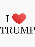 I Love Trump (Heart) Sticker