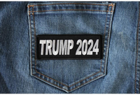 Trump 2024 Patch - 4x1.5 inch - Embroidered Iron on Patch