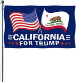 ANUFER Double Sided Donald Trump 2024 President Election Flag America States Voting Flag 3x5 foot with Grommets Pattern 22