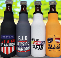 Let's Go Brandon Republican Insulated Beer Bottle Cooler Sleeve 12 oz. Bottle Insulator 