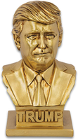 Gold President Donald Trump Bust - Crafted of Polyresin