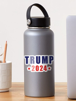 Donald Trump 2024 Red Stars Sticker