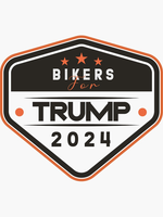 Bikers for Trump 2024 Sticker