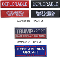 18 Pieces - Trump Iron on Sew-on Patches Trump 2024 