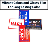 Trump 2024 Stickers - (10 Piece) Trump Sticker Pack - 4"X6" Patriotic stickers - Trump Decals For Laptops, Water Bottles, Bumpers, Windows, Etc. - 100% UV Resistant and 100% Water-Resistant For Indoor or Outdoor Placement - 10 Different Designs