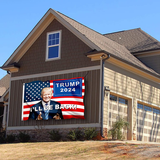 FSFLAG Trump 2024 Flag, Trump Flag 3x5 Feet I'll Be Back, Trump 2024 Flag for Room Wall Boat, Double Stitched Polyester Trump Flags I will Be Back with 2 Grommets