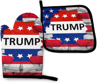 Donald Trump Oven Mitts and Pot Holders Set