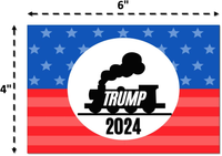 Trump 2024 Stickers - (10 Piece) Trump Sticker Pack - 4"X6" Patriotic stickers - Trump Decals For Laptops, Water Bottles, Bumpers, Windows, Etc. - 100% UV Resistant and 100% Water-Resistant For Indoor or Outdoor Placement - 10 Different Designs