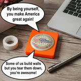 Donald Trump Talking Positivity Button - Says 15 Different Compliments and Affirmations Quotes in His Voice