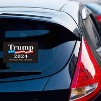 4 Pack Trump 2024 - The Rules Have Changed Black Bumper Stickers