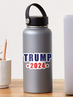 Donald Trump 2024 Red Stars Sticker