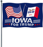 Iowa for Donald Trump 2024 Heavy Duty Flag 3x5 foot