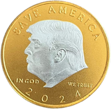 2 Pieces Trump Coins 2024 w Coin Case