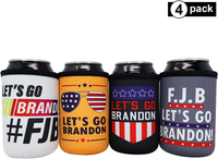 Let's Go Brandon Republican Gift - FJB Ferk Jer Berdin LGBFJB LGB Patriotic Trump Beer Gifts for Him Insulated Thermocooler, Cooler Insulator Sleeve for Standard Stubby 12 oz. Can