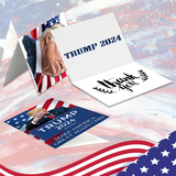 GTOTd Trump 2024 Cards Letter (2 pack,Includes Envelope 2pack) Funny Birthday Trump Crads gift Letter patriotic decor Party Supplies trump 2024 merch thank you cards