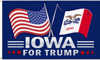 Iowa for Donald Trump 2024 Heavy Duty Flag 3x5 foot