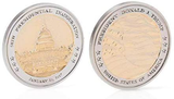 Commemorative 24 Carat Plated Gold Trump Coins