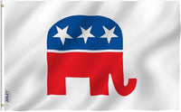 GOP Elephant Flag Republican Party 3 x 5 feet