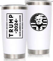 Trump Keep America Great 2024, Double Wall Stainless Steel Insulated Travel Mug