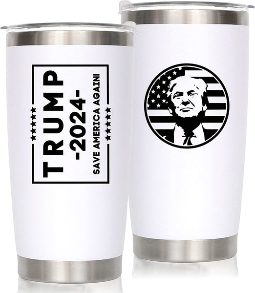 Trump Keep America Great 2024, Double Wall Stainless Steel Insulated Travel Mug