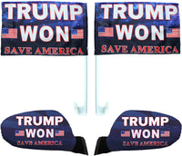 Trump Vehicle Flags and Mirror Covers Fits Any Car or Truck