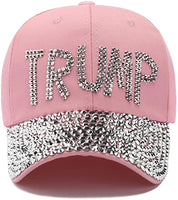 Trump 2020 MAGA Keep America Great Bling Rhinestone Hat